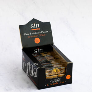 Sin Granola Display Box - fruity and gluten free!