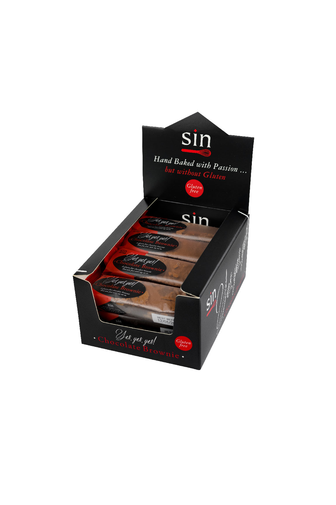 Sin Chocolate Brownie display box